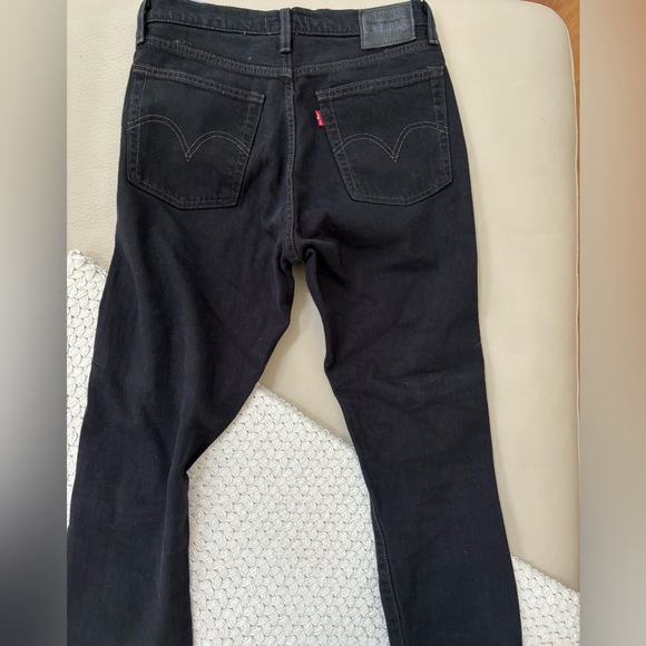 LEVIS WEDGIE BLK JEANS - Picture 4 of 7
